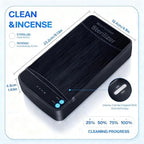 Allglam sterilizing box with lid open showing internal space