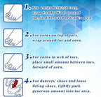 Minatee foot care kit showing multiple packets of wool separators