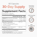 Antioxidant cellular health supplement with vitamin C and zinc
