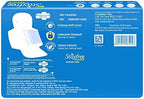Stayfree regular sanitary napkins with wings and leak lock channel technology.
