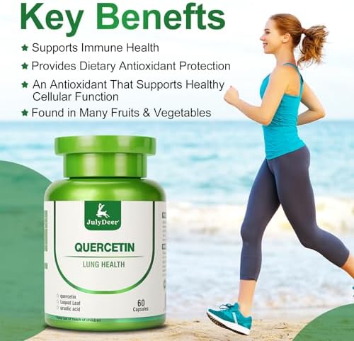 Close up of JulyDeer non GMO gluten free respiratory support product label details