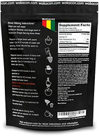 Wakacon Noble Fijian Waka Kava Root Powder bag back label with brewing instructions