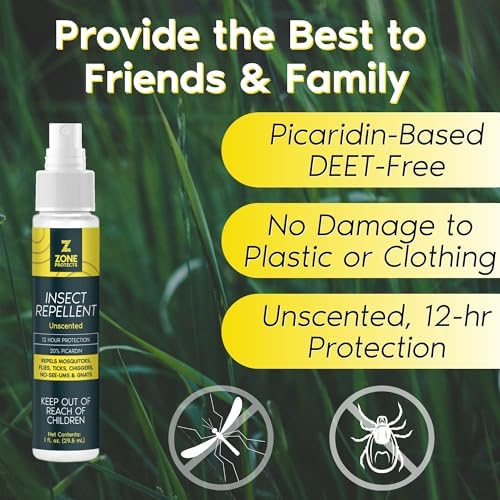 Zone Protects ten ounce continuous mistosol spray bottle alongside three travel sprays