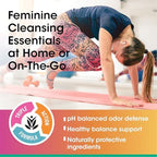 vH Essentials pH balanced wipes with prebiotics and tea tree oil for feminine care