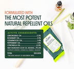 Authentic USA imported Murphy's Naturals family safe botanical insect repellent wipes.