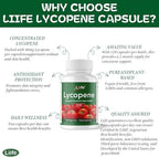 LIIFE lycopene supplement with zinc and selenium safety seals