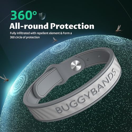 BuggyBands mosquito repellent bands worn on wrist