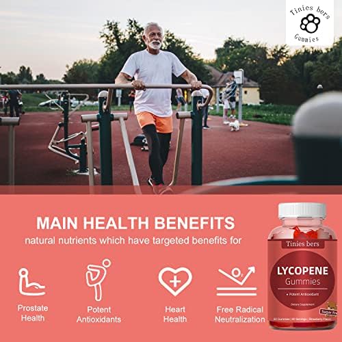 Supplement facts panel for Tinies Bers lycopene chewables indicating forty milligrams per serving