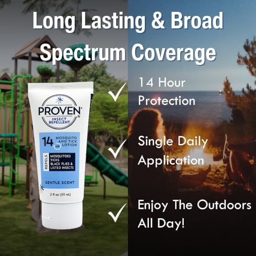 Proven mosquito and tick defense non greasy skin lotion