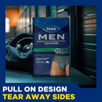 TENA masculine cut male incontinence underwear absorbing core layer visualization