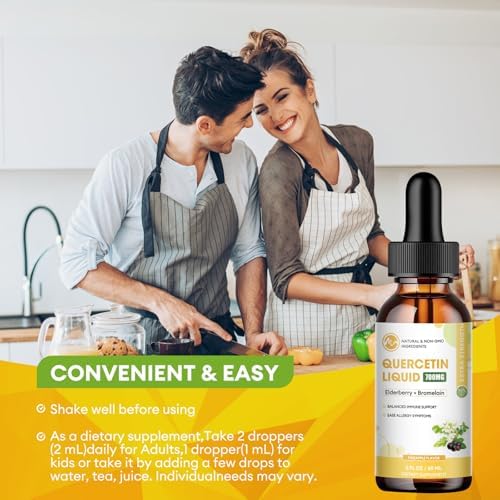 Two Pack WellVeraVida Quercetin respiratory wellness liquid supplement bottles standing upright.