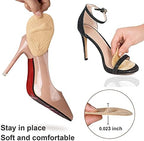 Metatarsal pads for women displayed in different colors for high heel shoe compatibility.