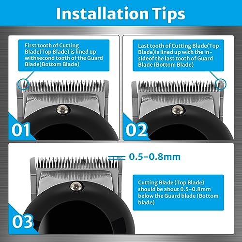 Professional hair clipper blade replacement hardware