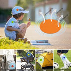 Family using Scentpellent mosquito repellent stickers for outdoor protection