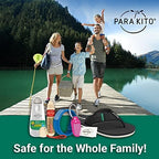 Close up of Parakito outdoor pest repeller pellet inside band
