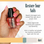 Hydrolyzed keratin and collagen nail treatment to provide assistance with growth