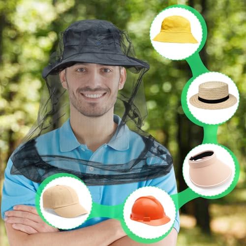 Person wearing Gumkeg Tupi bug net for hiking and camping