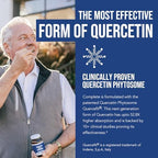 Triquetra Health Quercetin Complete capsules demonstrating patented 50X higher absorption technology.