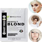 Authentic Blond Forte blue powder lightener infused with keratin and coconut oil