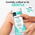 Back label of Summer's Eve argan oil wash showing ingredients and directions