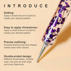 Variety of stainless steel dotting pen sizes for manicure