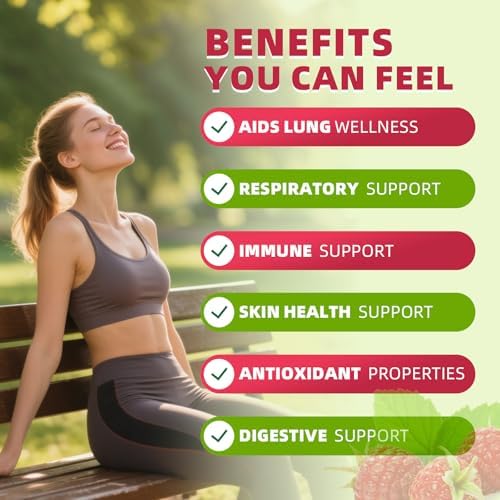 Catfit raspberry flavored respiratory support supplement packaging showing nutritional facts.