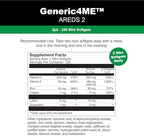 Generic4ME AREDS 2 packaging showing clinically studied ingredients