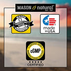 Gluten free vitamin a precursor softgels bottle by Mason Natural.