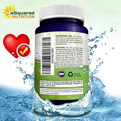 Nutrient facts and dietary friendly certifications on aSquared Nutrition Coenzyme Q10 200mg label