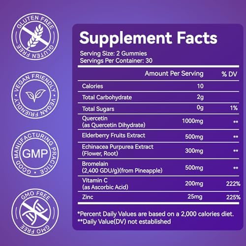 Authentic USA imported 8-in-1 immunity formula supplement packaging