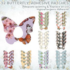 Geiserailie CGM pre cut adhesive stickers in pastel floral motifs displayed side by side.
