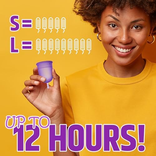 Venus reusable menstrual cup with conical stem for high cervix