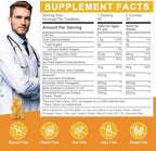 WOGORGT dietary supplement bottle showcasing the sugar free and vegan certification labels