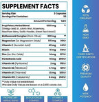 Elikadur 1500 mg ear health capsules with bioflavonoids supplement facts label