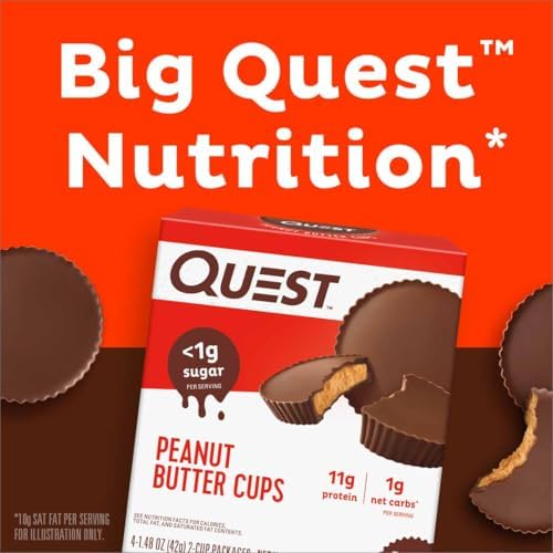 Quest Nutrition Peanut Butter Cups, 11g Protein, 1g Sugar, Low Carb, Gluten Free, Keto Friendly, 12 Count - Image 7
