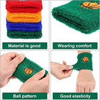 Assorted colorful sports wristbands for children soccer design