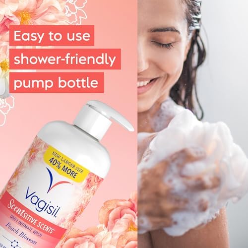 Vagisil feminine hygiene wash for sensitive skin peach papaya fragrance