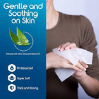 Detail of Inspire disposable washcloth packaging