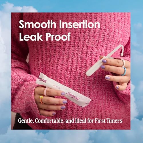 August non-toxic and fragrance-free tampons for sensitive skin imported menstrual products