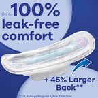 Close up of unscented Always overnight pads for heavy flow protection