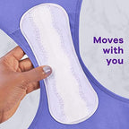 Individually wrapped Always Radiant liners for on-the-go freshness
