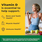 Nature Made Vitamin D3 125 mcg supplement facts and ingredients label
