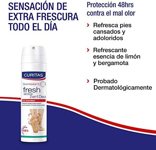 Antibacterial foot spray for active lifestyle and long lasting scent