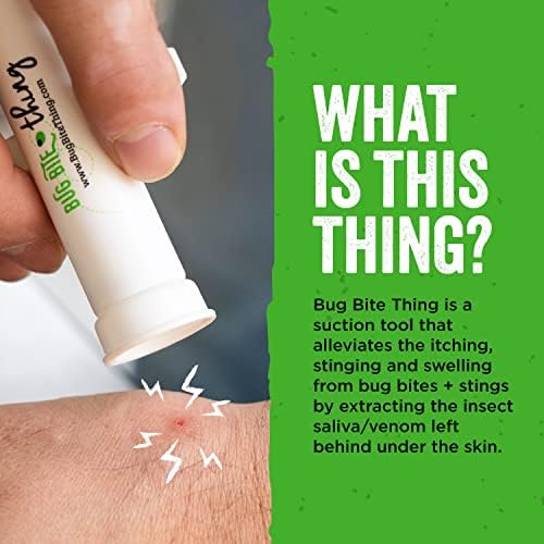Close up of the reversible cap on the Bug Bite Thing poison remover tool.