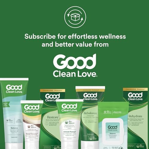 Bio-Match technology logo on Good Clean Love feminine hygiene product.