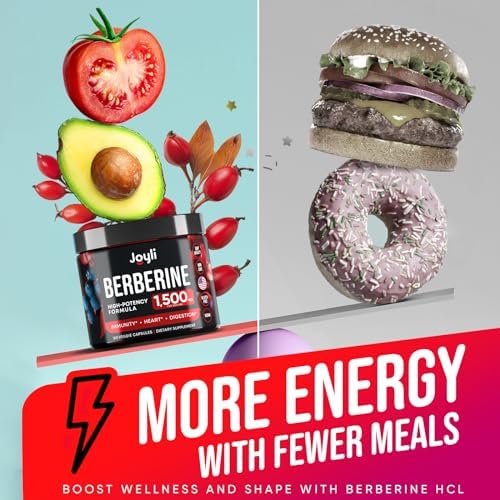 Joyli Berberine Supplement Heart Care Package vegan and non-gmo seals