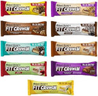 FITCRUNCH Snack Size Protein Bars, 6-Layer Baked Bar, 3g of Sugar, Gluten Free & Soft Cake Core (9 Count, Flavor Lovers) - Image 3