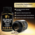 Supplement facts label on the back of Cocó March Selenium dietary supplement
