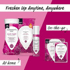 Close up of Summer's Eve Amber Nights label showing 5-in-1 benefits