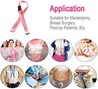 HapiPoppy surgical recovery supplies package including two pieces of adjustable pink shower lanyards.
